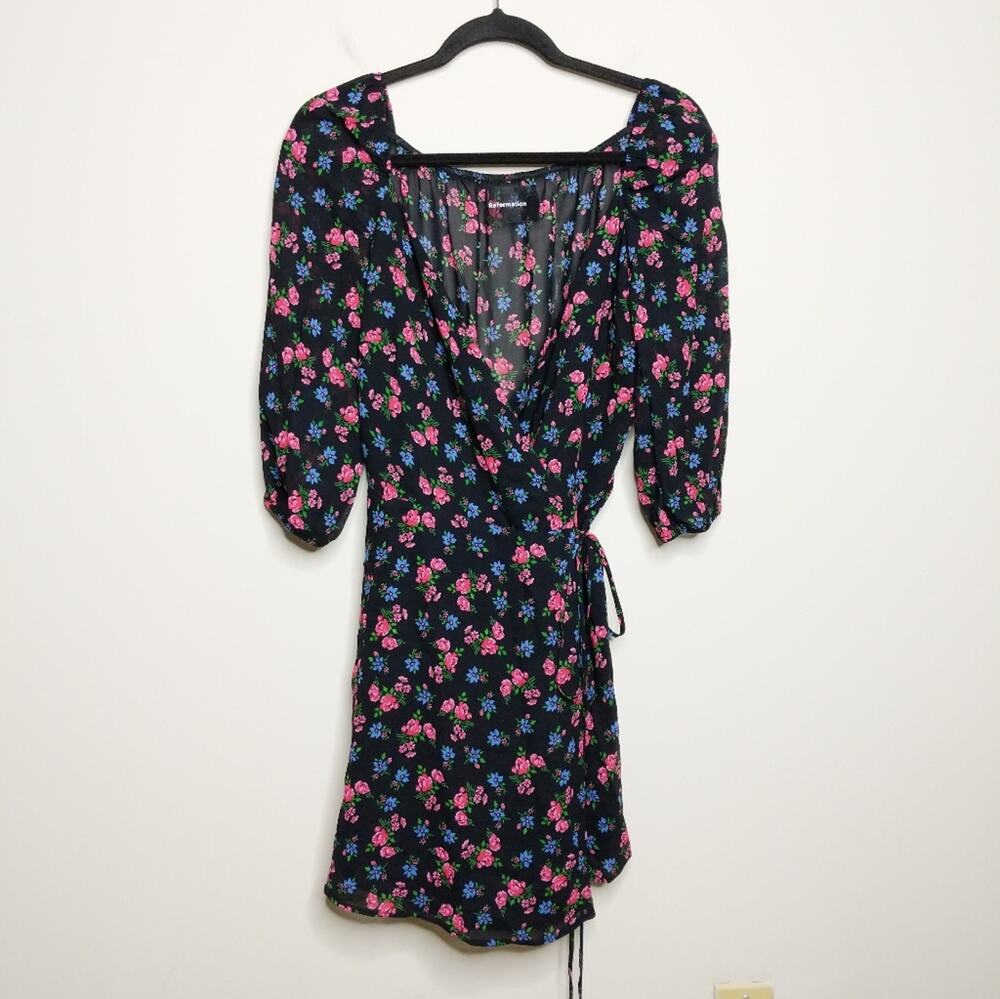Reformation Eveleigh Wrap Minidress - Size L - NWT